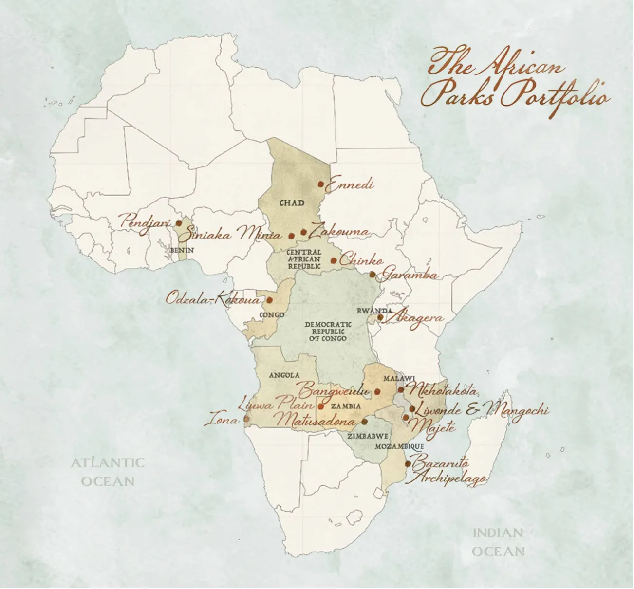 African Parks Map